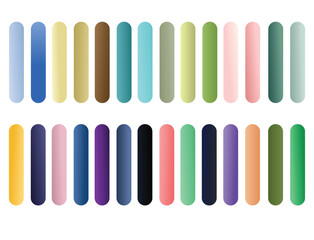 Vibrant modern gradient swatches set.
