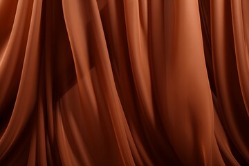 Brown Curtain Close-up