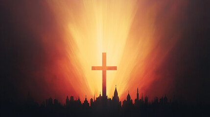 Radiant Cross: Converging Light from Beyond