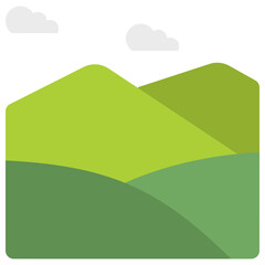Obraz premium mountains flat icon