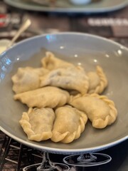 Homemade Dumplings on a Plate