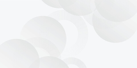 Abstract background with gray circle. White and grey abstract modern transparency circle presentation background. vektor
