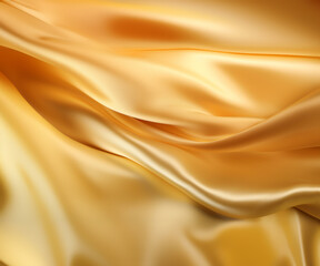 Yellow Silk Fabric Background
