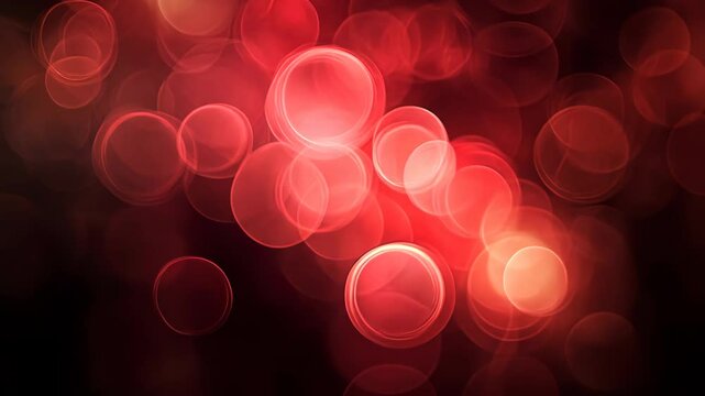 Red bokeh light abstract background