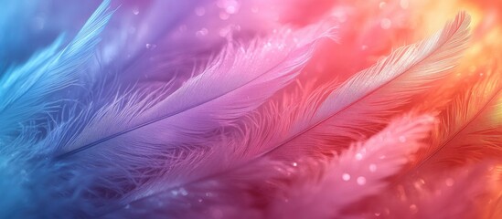 Obraz premium Soft and Delicate Feathers with a Dreamy Glow