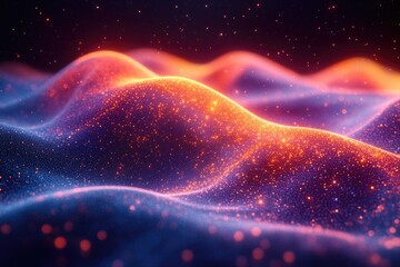 Obraz premium Abstract Glitter Landscape