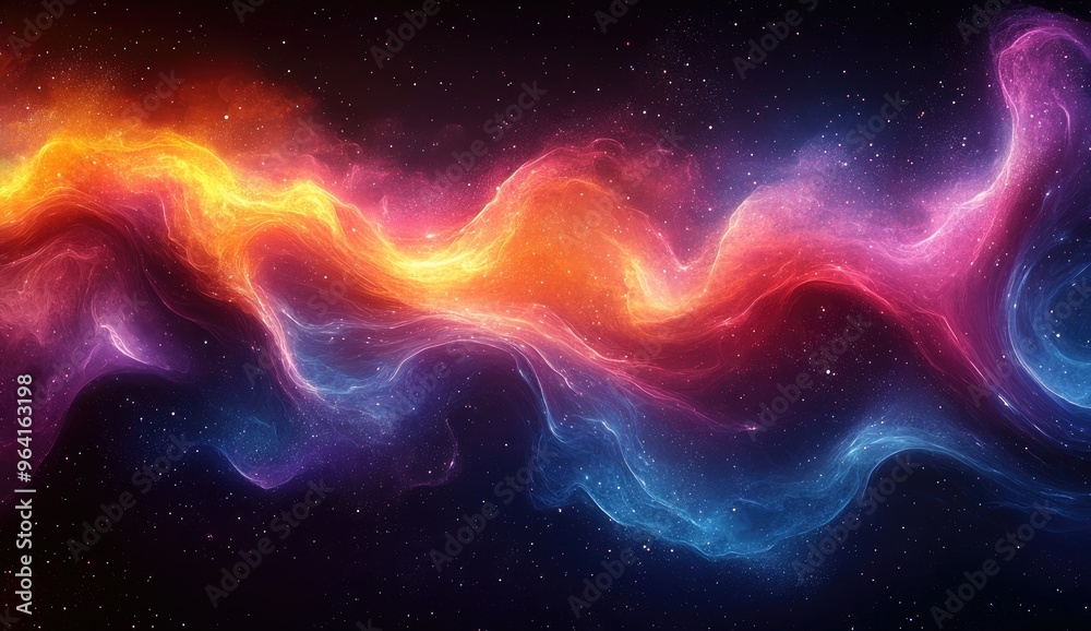 Wall mural Cosmic Nebula: A Symphony of Colors and Stars