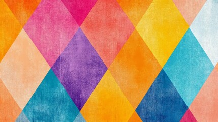 Abstract Colorful Diamond Pattern, Texture, Geometric , Art, Design, ,