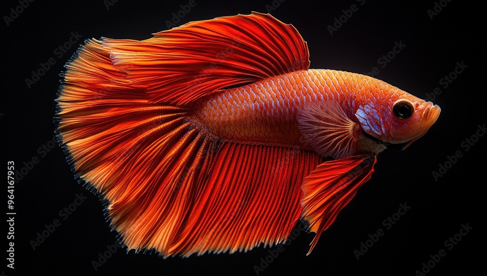 Canvas Prints A Vibrant Siamese Fighting Fish