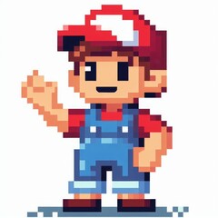 Obraz premium Pixel character 