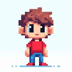 Fototapeta premium Pixel character 