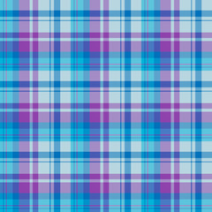 Seamless pattern in unique blue and dark violet colors for plaid, fabric, textile, clothes, tablecloth and other things. Vector image.
