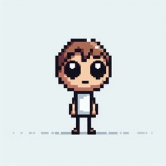 Fototapeta premium Pixel character 