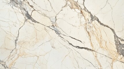 Beige marble texture with natural brown veins and stone surface pattern, Ai Generation
