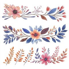 Vibrant Orchids Seamless Pattern with Colorful Flowers