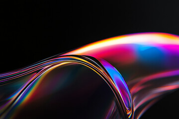 3D abstract glass style background