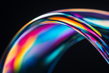 3D abstract glass style background
