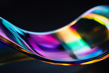 3D abstract glass style background