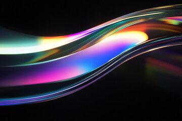 3D abstract glass style background