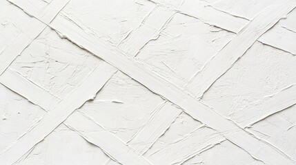 White Abstract Canvas with Crosshatching Strokes, Painting Texture, White Background, Minimalism, Art, Abstract , Canvas