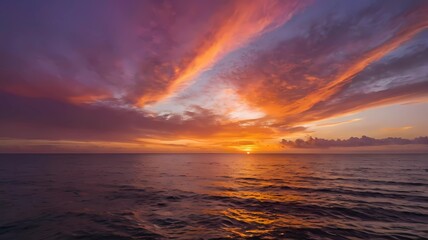 Obraz premium sunset over the sea