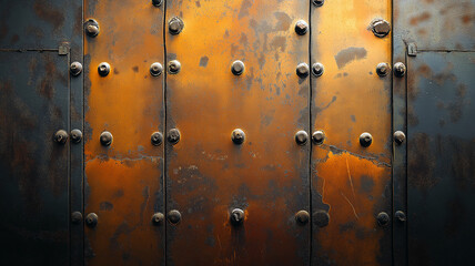 old metal door