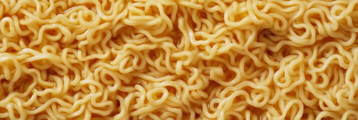 Closeup view of thin instant noodles, ideal for a variety of Asian dishes and flavorful ramen bowls