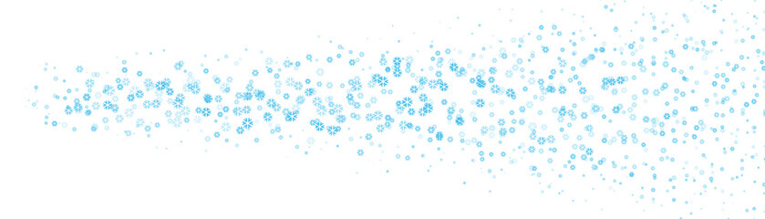 Abstract blue snowflake halftone pattern dot, on a white background. Minimal clean modern banner. Illustration vector