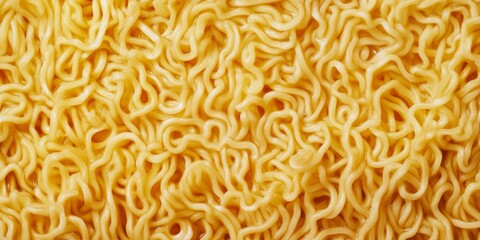 A Close Up Image Showcasing the Intricate Background Texture of Curly Instant Noodles
