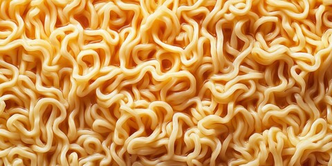A Close Up Image Showcasing the Intricate Background Texture of Curly Instant Noodles