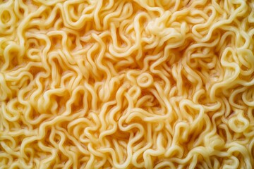 A Close Up Image Showcasing the Intricate Background Texture of Curly Instant Noodles