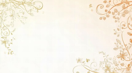 Vintage retro background frame for card design and romantic invitations in Art Nouveau style new beautiful stock image illustration AI