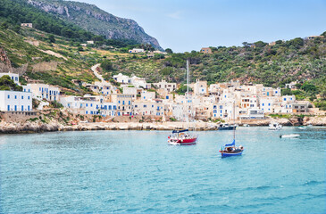 Picturesque Levanzo island in Sicily, popular for daytrip tourism.