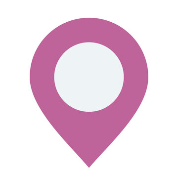 recommend clip art: Purple location pin flat icon vector illustration, purple map pin clip art, gps pointer symbol, isolated on white background