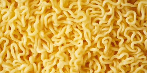 Close Up View of Deliciously Cooked Ramen Noodles Featuring a Curly and Appealing Texture