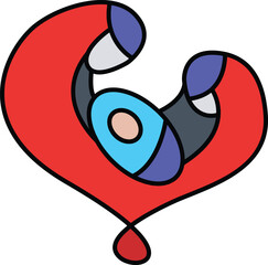 Beautiful Birth Illustration Representing New Beginnings, Life, and Special Family Celebrations