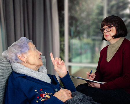 Aging with Dignity: Social Worker's Home Visit Illustrates Personalized Approach to Elderly Care and Support.