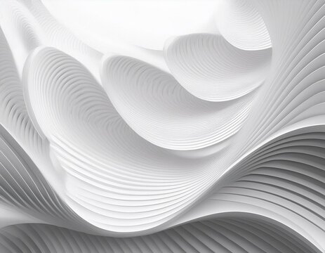 abstrakter wei&szlig;er Hintergrund, 3D Elemente