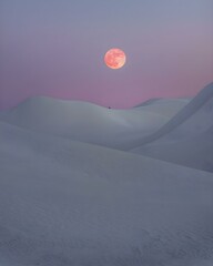 White sand park at night