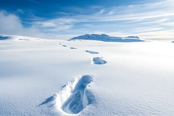 Footprints in the Snow: A Journey Through Serene Winter Landscapes