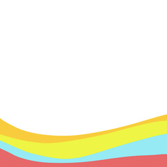 Abstract gradient  colorful flowing wavy shape for web banner