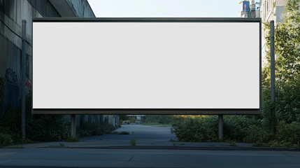 Fototapeta premium blank billboard on the street