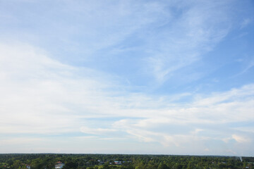 Blue sky with white clouds