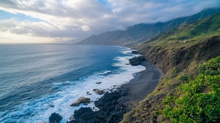 Obraz premium Coastline near Fuencaliente, La Palma