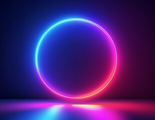 Obraz premium schwarzer Hintergrund, Kreis