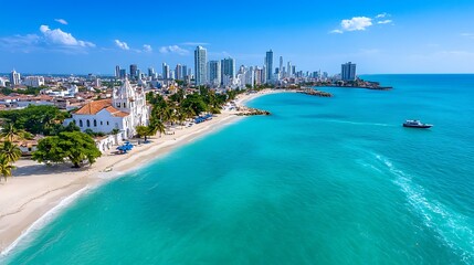 Explore the vibrant, colorful streets of Cartagena, Colombia, filled with historic architecture, lively culture, and warm Caribbean breezes. 
