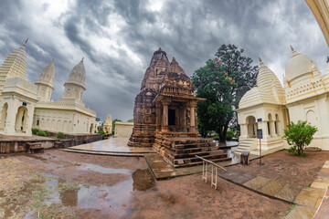 Bhagawan parshwanath digambar jain mandir in khajuraho the group of monuments of hindu and jain...