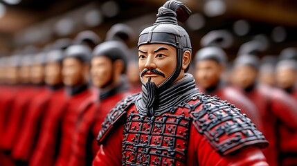 Visit the Terracotta Army in Xi'an, China, an ancient burial site guarded by thousands of life-sized clay soldiers. 