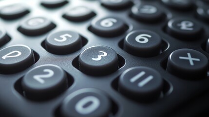 Calculator buttons close-up