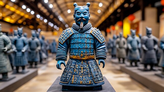 Visit the Terracotta Army in Xi'an, China, an ancient burial site guarded by thousands of life-sized clay soldiers. 